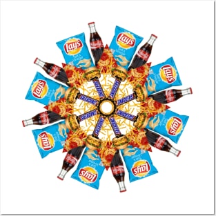 mandala fast food Posters and Art